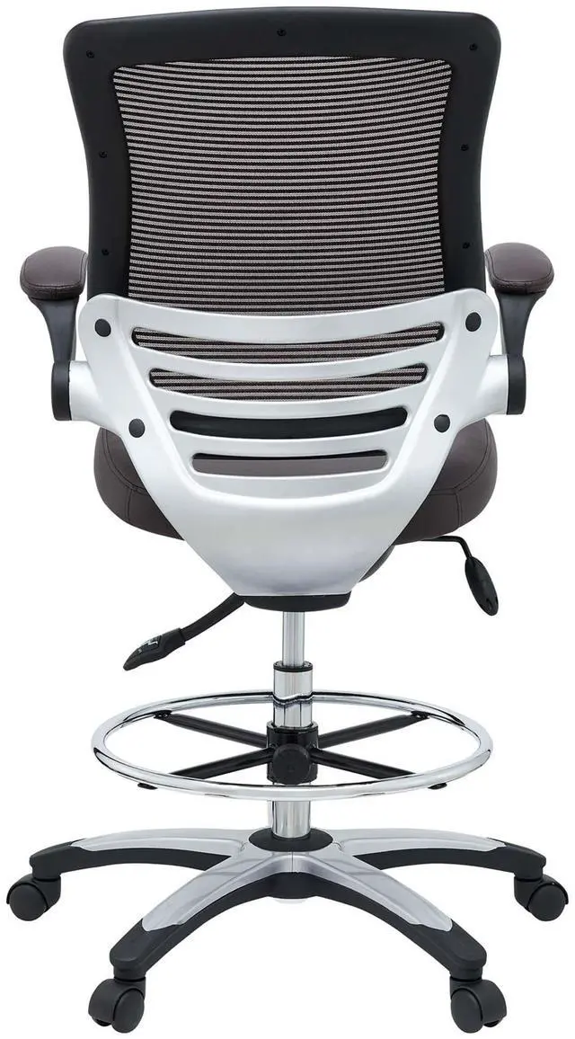 Alt view image 7 of 8 - Edge Drafting Chair - Brown