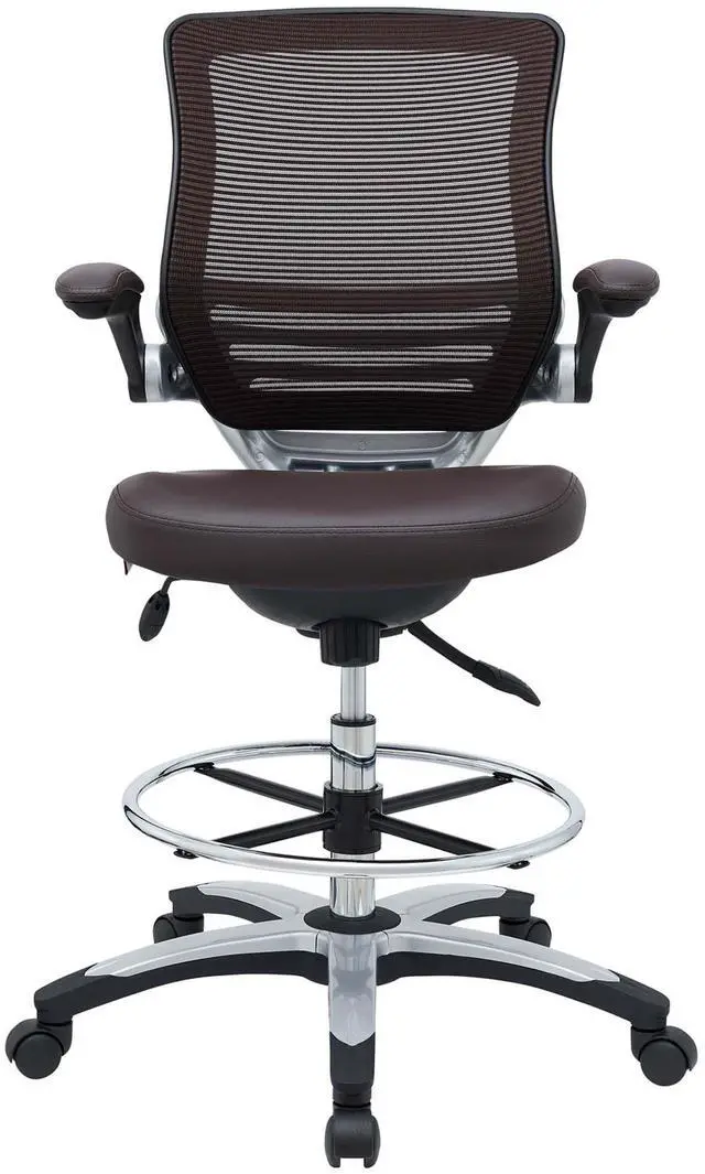Alt view image 8 of 8 - Edge Drafting Chair - Brown