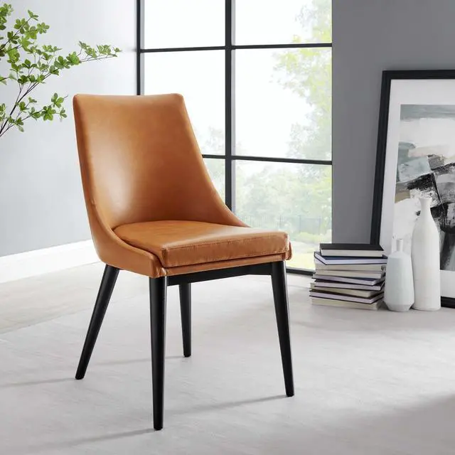 Alt view image 8 of 8 - Viscount Vegan Leather Dining Chair