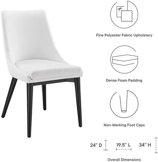 Alt view image 2 of 7 - Viscount Fabric Dining Chair by Modway