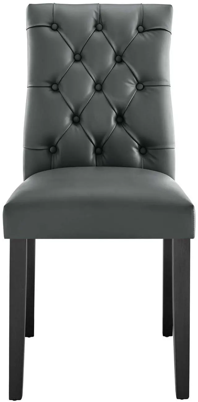 Alt view image 5 of 7 - Duchess Button Tufted Vegan Leather Dining Chair by Modway