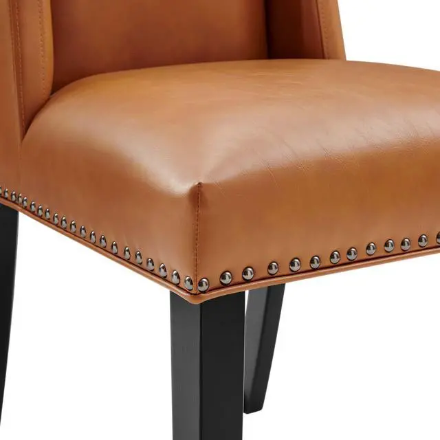 Alt view image 3 of 7 - Baron Vegan Leather Dining Chair by Modway