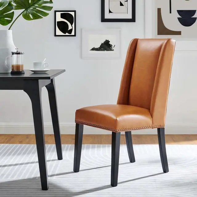 Alt view image 7 of 7 - Baron Vegan Leather Dining Chair by Modway