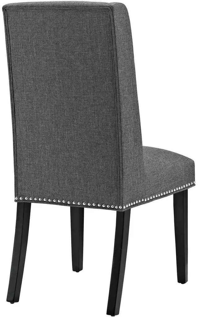 Alt view image 10 of 11 - Baron Fabric Dining Chair - Gray