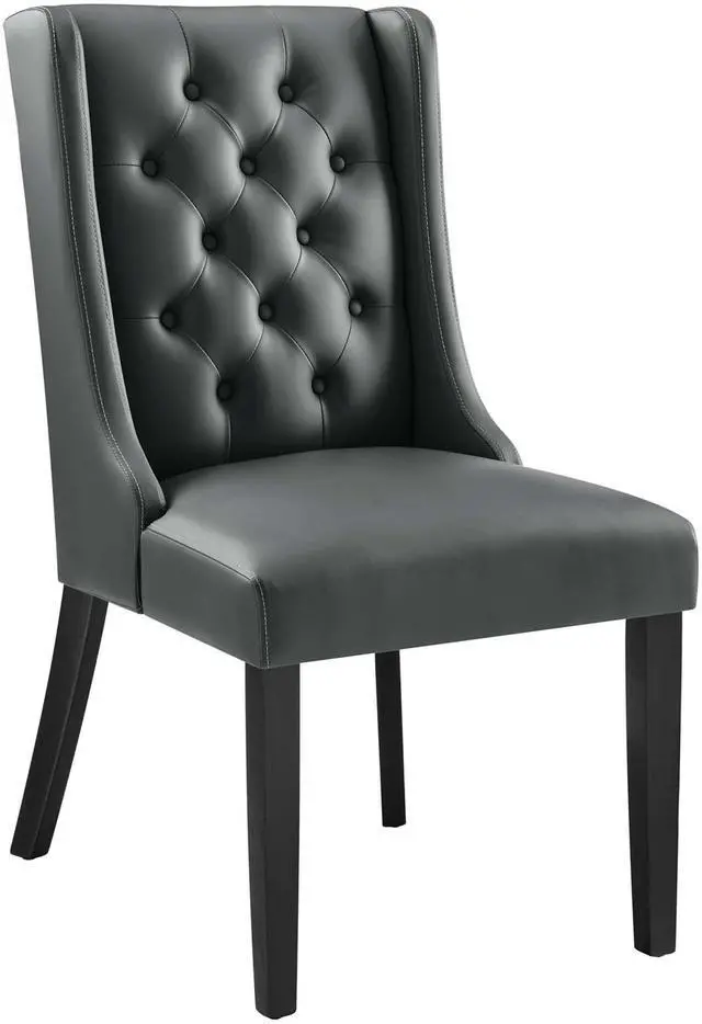 Main image of Baronet Button Tufted Vegan Leather Dining Chair by Modway