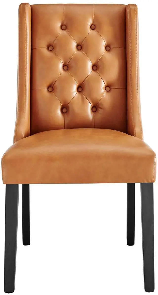 Alt view image 2 of 8 - Baronet Button Tufted Vegan Leather Dining Chair
