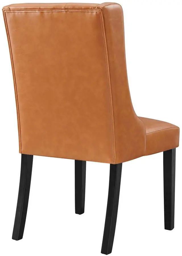 Alt view image 5 of 8 - Baronet Button Tufted Vegan Leather Dining Chair