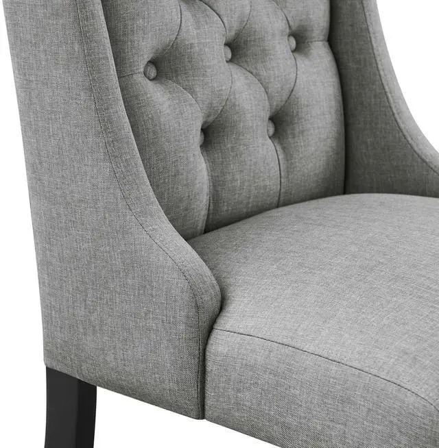 Alt view image 6 of 7 - Baronet Button Tufted Fabric Dining Chair by Modway