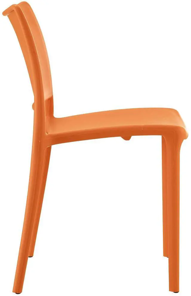 Alt view image 4 of 6 - Hipster Dining Side Chair Set of 4 - Orange