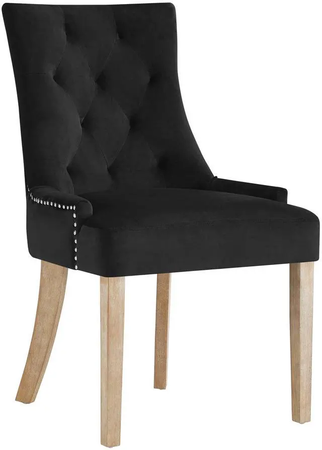 Alt view image 6 of 10 - Pose Velvet Dining Chair