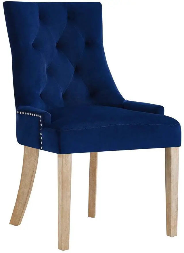Alt view image 6 of 9 - Pose Velvet Dining Chair