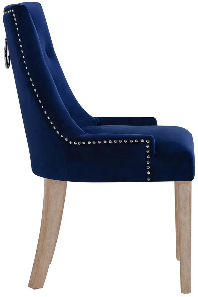 Alt view image 7 of 9 - Pose Velvet Dining Chair