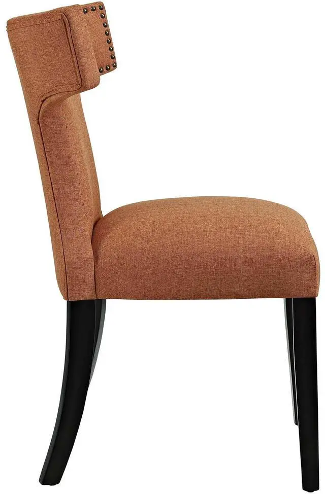 Alt view image 8 of 10 - Curve Dining Side Chair Fabric Set of 2