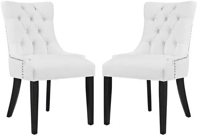 Alt view image 6 of 10 - Regent Dining Side Chair Vinyl Set of 2