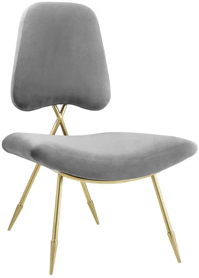 Alt view image 6 of 10 - Ponder Upholstered Velvet Lounge Chair