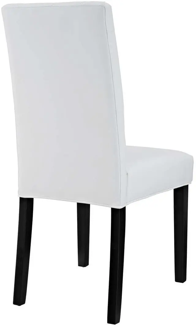 Alt view image 5 of 6 - Confer Dining Side Chair Vinyl Set of 4 - White