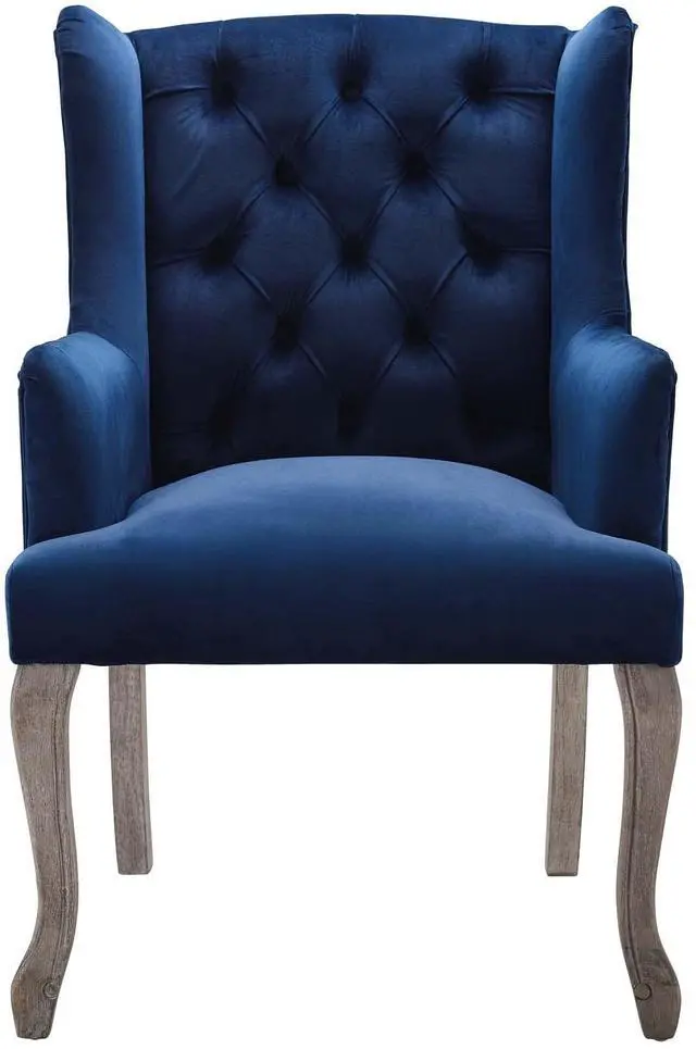 Alt view image 4 of 6 - Realm French Vintage Dining Performance Velvet Armchair by Modway