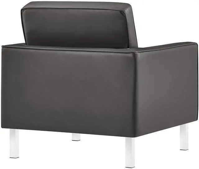 Alt view image 5 of 7 - Loft Tufted Vegan Leather Armchair by Modway