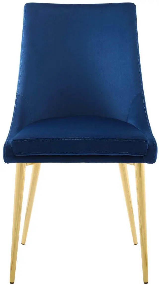 Alt view image 5 of 8 - Isle Modway Accent Performance Velvet Dining Chair - Navy