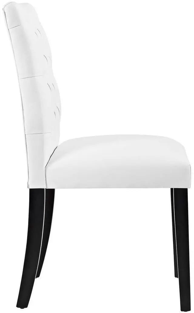 Alt view image 4 of 6 - Duchess Dining Chair Vinyl Set of 2 - White