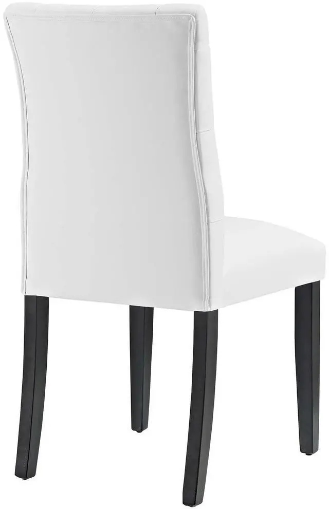 Alt view image 5 of 6 - Duchess Dining Chair Vinyl Set of 2 - White