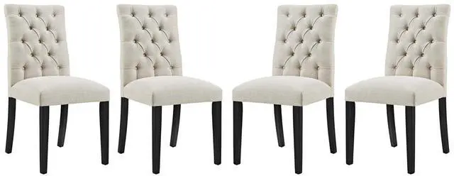 Alt view image 2 of 5 - Duchess Dining Chair Fabric Set of 4 - Beige