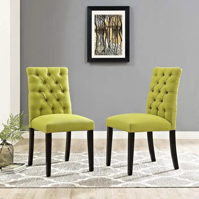 Alt view image 5 of 5 - Duchess Fabric Dining Chair Set of 2 by Modway