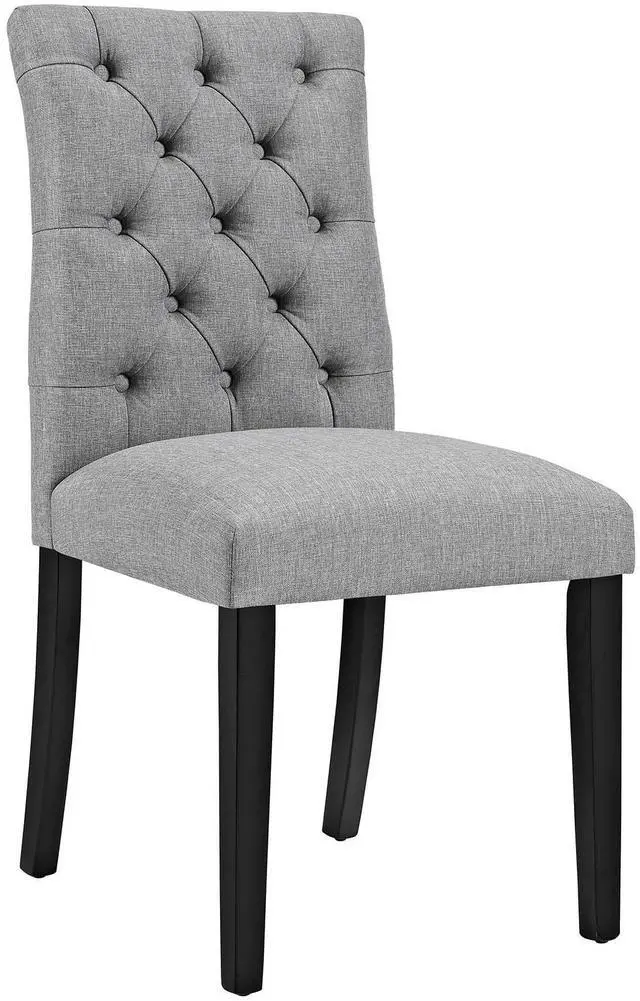 Alt view image 3 of 5 - Duchess Dining Chair Fabric Set of 4 - Light Gray