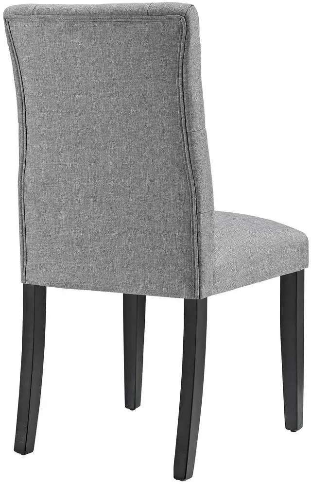 Alt view image 5 of 5 - Duchess Dining Chair Fabric Set of 4 - Light Gray