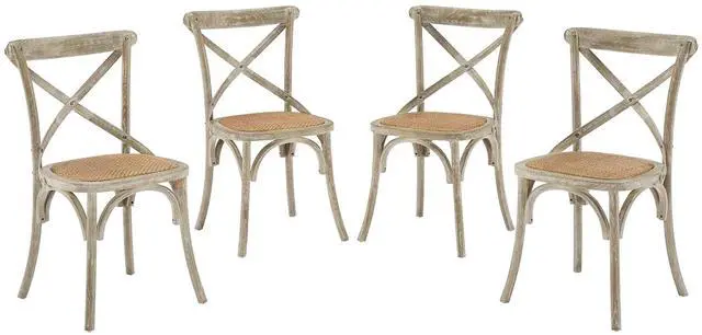 Main image of Gear Dining Side Chair Set of 4 - Gray
