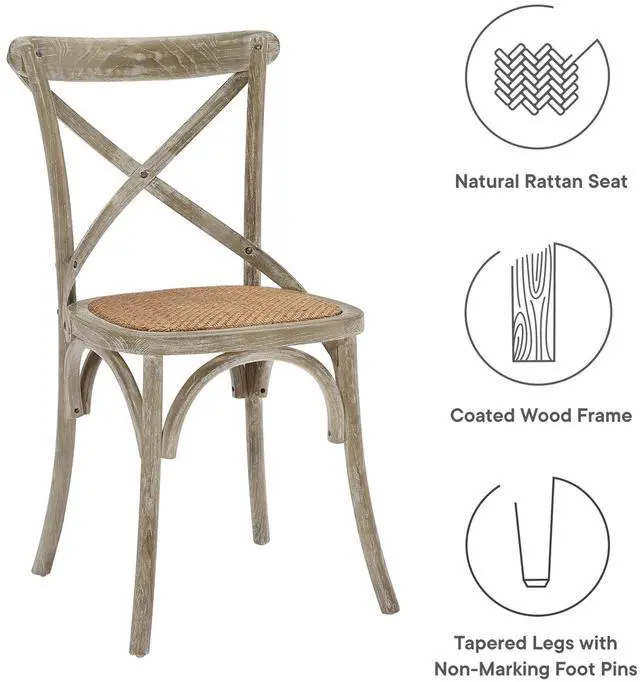 Alt view image 2 of 7 - Gear Dining Side Chair Set of 4 - Gray