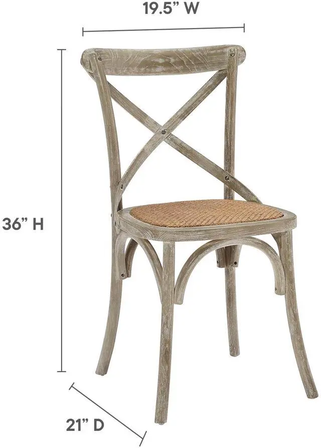 Alt view image 3 of 7 - Gear Dining Side Chair Set of 4 - Gray