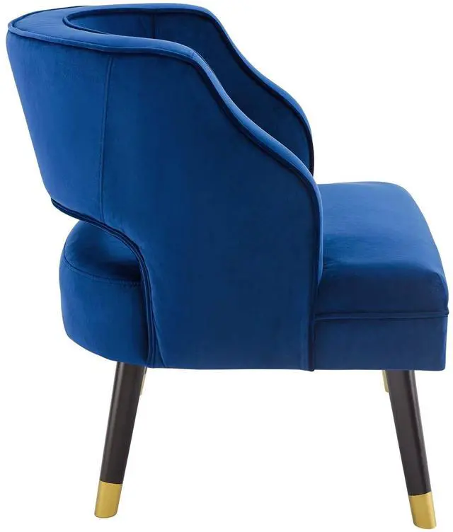 Alt view image 8 of 13 - Traipse Button Tufted Open Back Performance Velvet Armchair