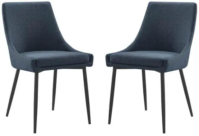 Alt view image 2 of 8 - Viscount Upholstered Fabric Dining Chairs - Set of 2