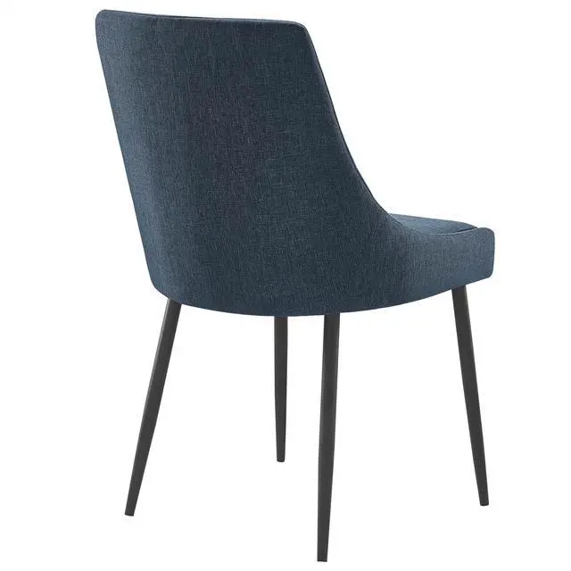 Alt view image 5 of 8 - Viscount Upholstered Fabric Dining Chairs - Set of 2