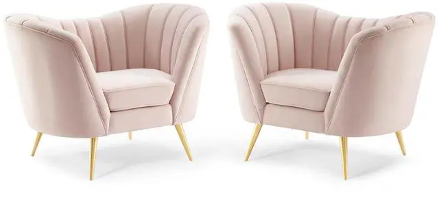 Main image of Opportunity Performance Velvet Armchair Set of 2 by Modway