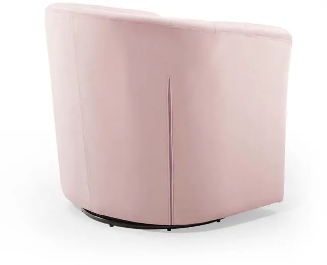 Alt view image 4 of 8 - Prospect Tufted Performance Velvet Swivel Armchair Pink