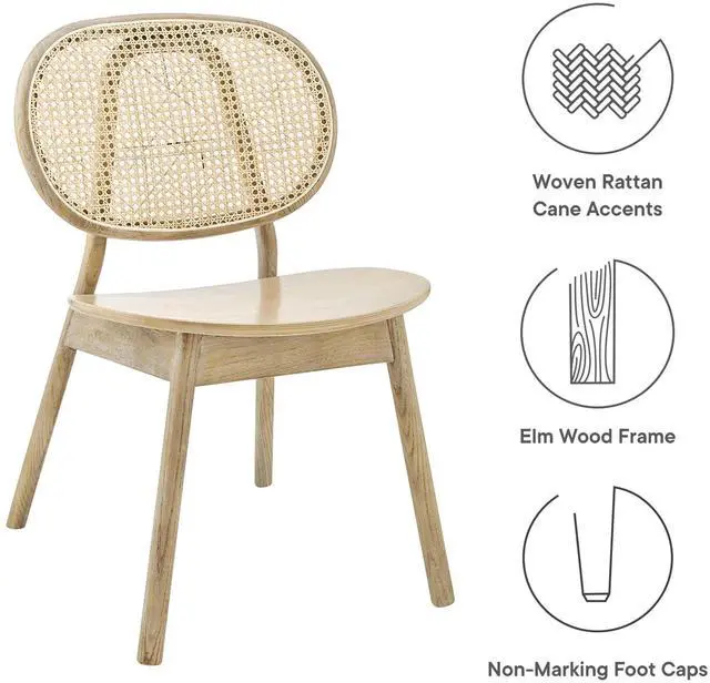 Alt view image 3 of 8 - Malina Wood Dining Side Chair