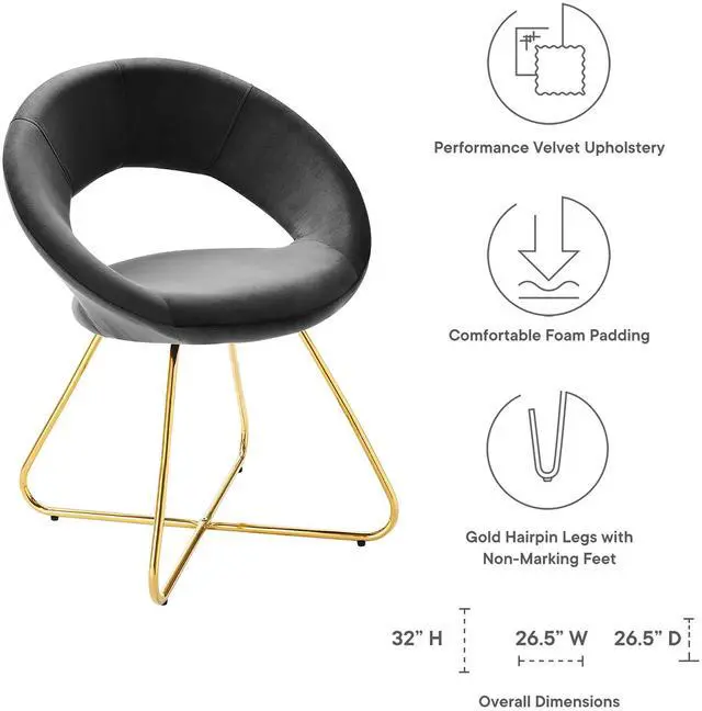 Alt view image 3 of 8 - Nouvelle Performance Velvet Dining Chair Set of 2