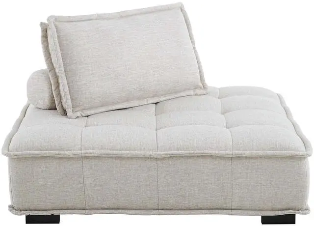 Alt view image 4 of 8 - Saunter Tufted Fabric Armless Chair