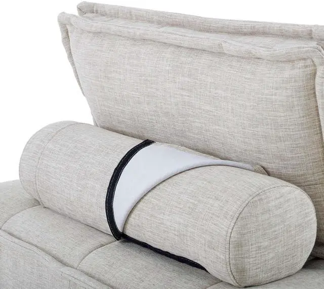 Alt view image 6 of 8 - Saunter Tufted Fabric Armless Chair