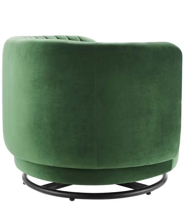 Alt view image 3 of 7 - Embrace Tufted Performance Velvet Swivel Chair by Modway