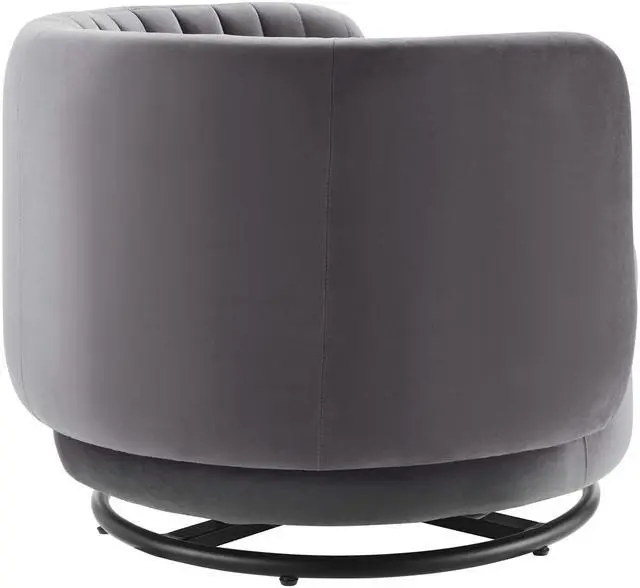 Alt view image 3 of 7 - Embrace Tufted Performance Velvet Swivel Chair by Modway