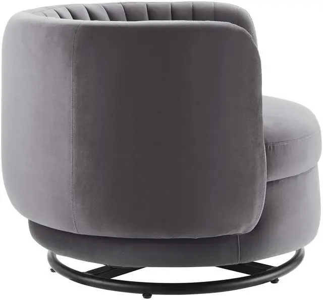 Alt view image 2 of 7 - Embrace Tufted Performance Velvet Swivel Chair by Modway