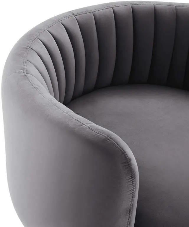 Alt view image 5 of 7 - Embrace Tufted Performance Velvet Swivel Chair by Modway