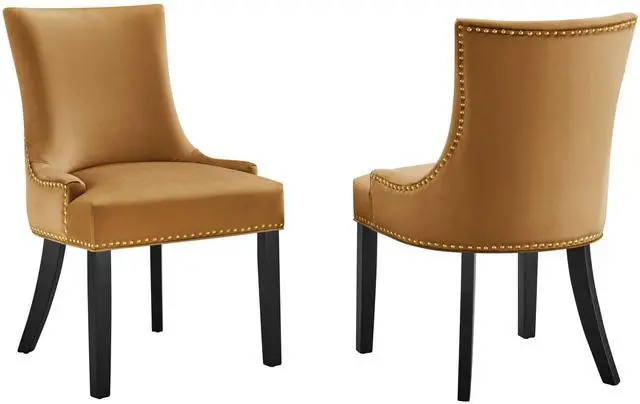 Main image of Marquis Performance Velvet Dining Chairs Set of 2 by Modway