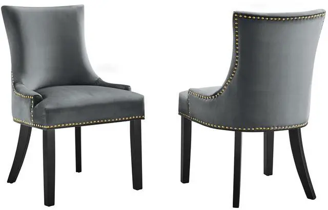 Main image of Marquis Performance Velvet Dining Chairs Set of 2 by Modway