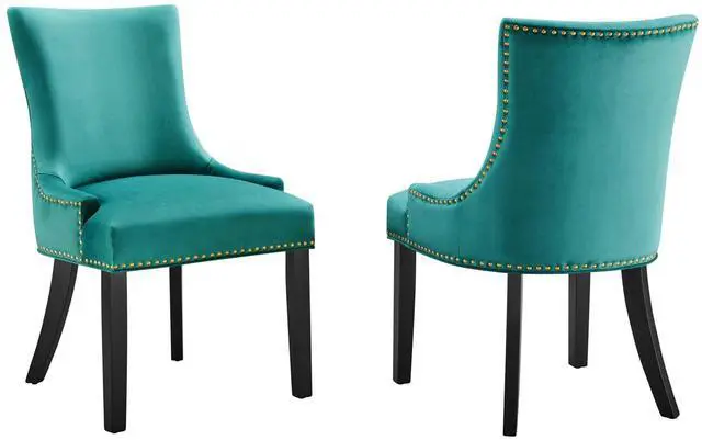 Main image of Marquis Performance Velvet Dining Chairs Set of 2 by Modway