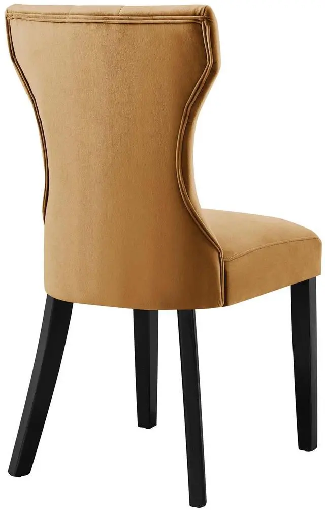 Alt view image 5 of 7 - Silhouette Performance Velvet Dining Chairs Set of 2 by Modway