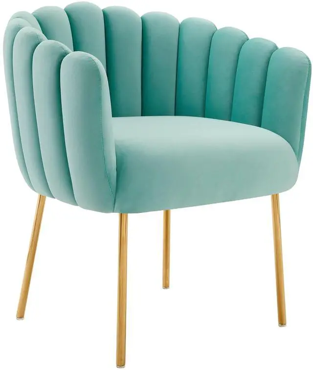 Alt view image 2 of 8 - Sanna Channel Tufted Performance Velvet Armchair